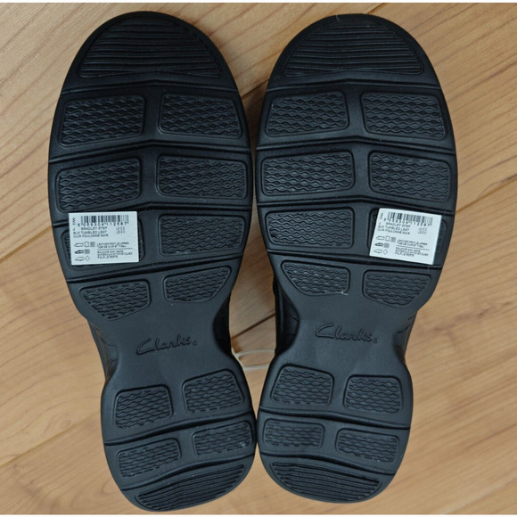 Clarks Bradley Step Men's Slip On Shoes Size 9 Black Tumbled Leather New in Box - Picture 9 of 11